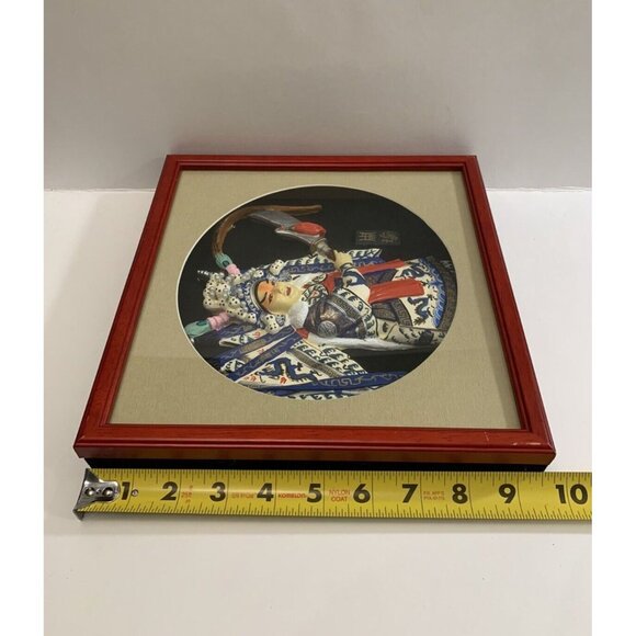 Framed 3D Art Chinese Historical Culture Shadowbox Zhou Yu Music Battle Chibi - Picture 6 of 12